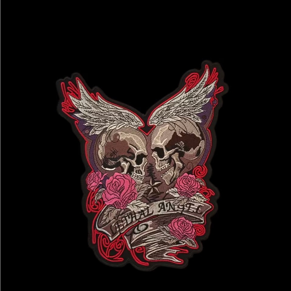 Lethal Angel Back Patch Biker Iron or Sew on Patch